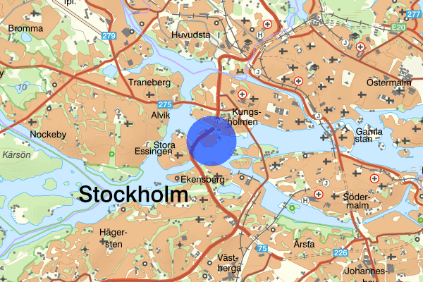 Lilla Essingen 29 augusti 06.39, Skadegörelse, Stockholm