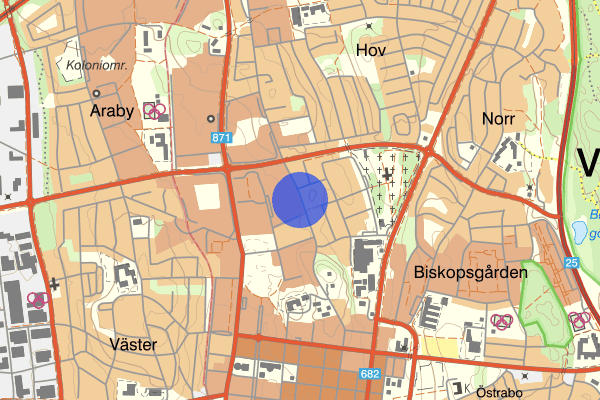 Kungsvägen 30 augusti 22.18, Rån, Växjö