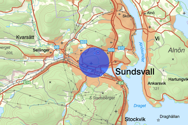 Norrmalm 31 augusti 17.02, Trafikolycka, Sundsvall