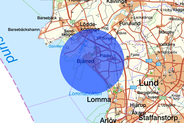 Bjärred 31 augusti 23.38, Rattfylleri, Lomma