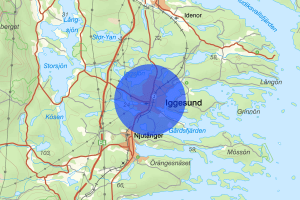 Iggesund 2 september 01.21, Rån, Hudiksvall
