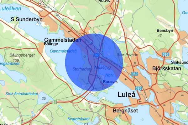 Storheden 2 september 12.45, Arbetsplatsolycka, Luleå