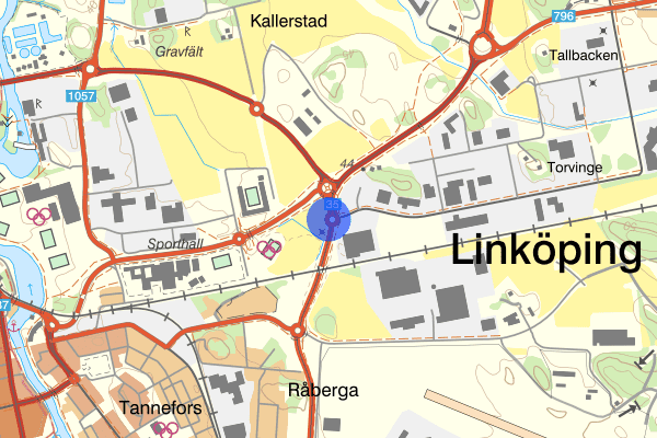 Tomtebodarondellen 8 september 19.07, Trafikolycka, singel, Linköping