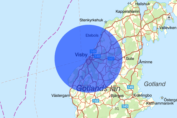 Visby 8 september 19.47, Kontroll, Gotland