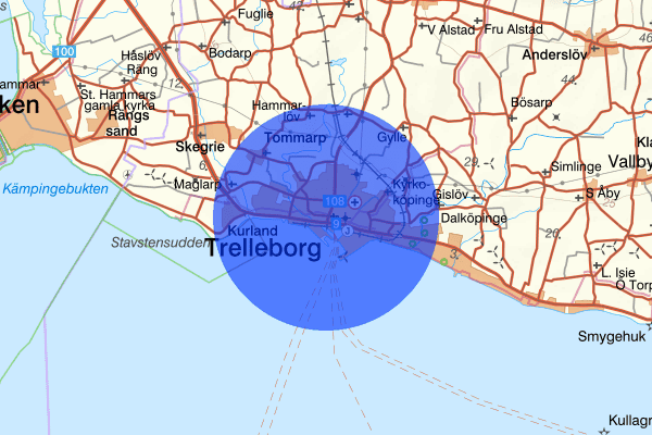 Trelleborg 9 september 18.35, Misshandel, Trelleborg