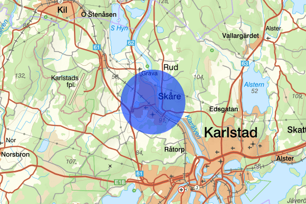 Skåre 10 september 20.53, Trafikolycka, Karlstad