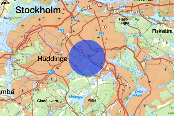 Fagersjö 12 september 14.41, Trafikolycka, personskada, Stockholm