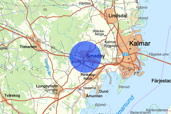 Smedby 13 september 01.13, Brand, Kalmar