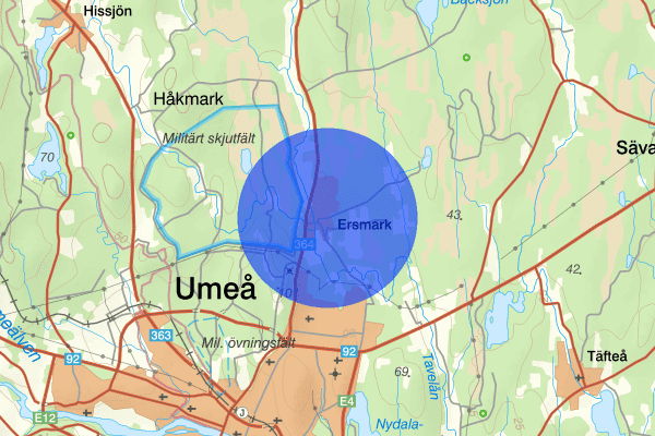 Ersmark 14 september 06.47, Brand, Umeå