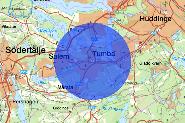 Tumba 14 september 07.32, Misshandel, Botkyrka