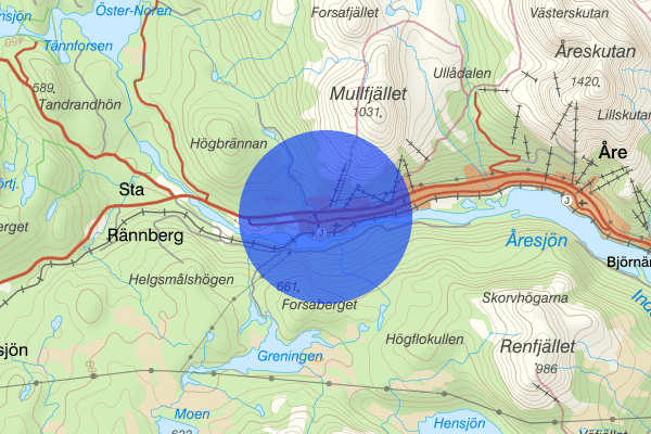 Duved 14 september 15.22, Trafikolycka, Åre