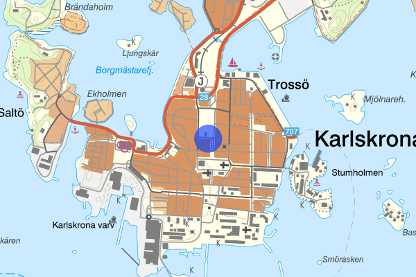 Parkgatan 15 september 23.34, Misshandel, Karlskrona
