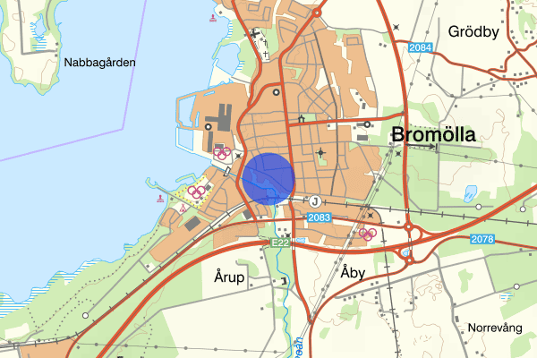 Ågatan 16 september 17.45, Brand, Bromölla
