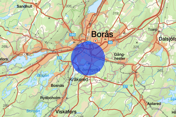 Kristineberg 16 september 16.42, Trafikolycka, Borås