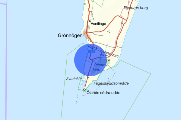 Ottenby 17 september 09.16, Farligt föremål, misstänkt, Mörbylånga