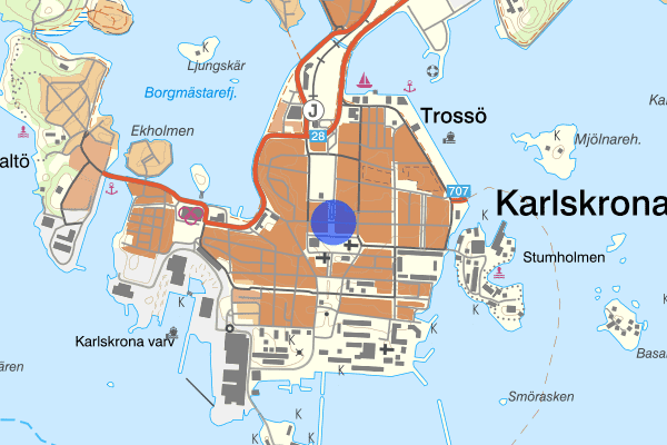 Ronnebygatan 17 september 22.33, Misshandel, Karlskrona