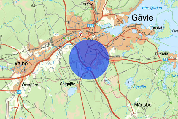 Andersberg 21 september 11.59, Brand, Gävle