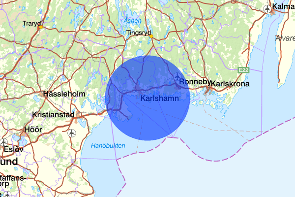  22 september 06.38, Misshandel, Karlshamn