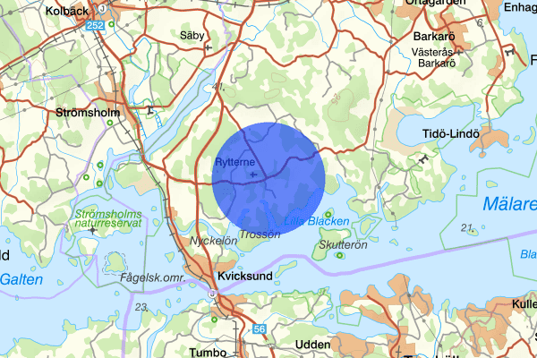 Rytterne 22 september 07.31, Räddningsinsats, Västerås