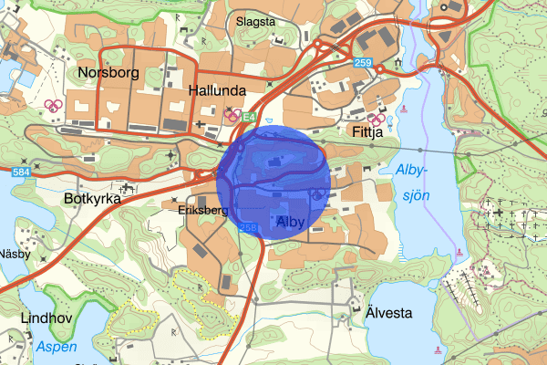 Alby 25 september 02.39, Brand, Botkyrka