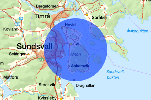 Alnön 26 september 09.35, Rattfylleri, Sundsvall