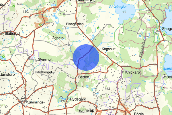Rydsgårdsvägen 27 september 14.41, Trafikolycka, Skurup