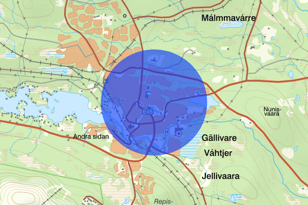 Nedre Heden 29 september 13.42, Trafikolycka, personskada, Gällivare