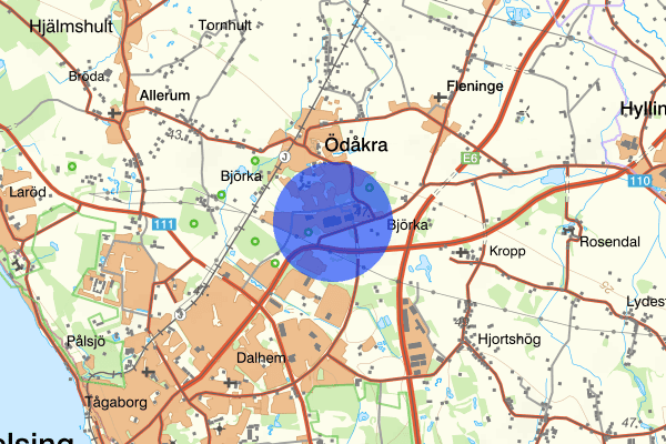 Väla 29 september 14.10, Arbetsplatsolycka, Helsingborg