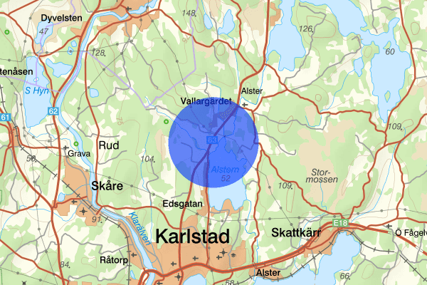 Ulvsbyn 30 september 14.31, Trafikolycka, Karlstad