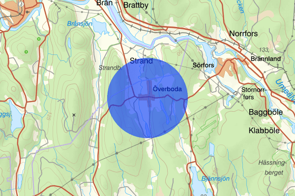 Överboda 1 oktober 10.35, Brand, Umeå