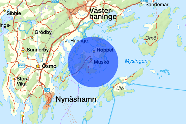 Muskö 3 oktober 17.39, Sjukdom/olycksfall, Haninge