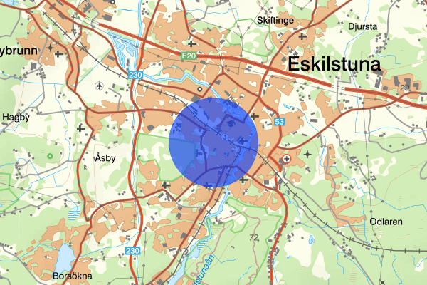 Nyfors 5 oktober 14.26, Farligt föremål, misstänkt, Eskilstuna