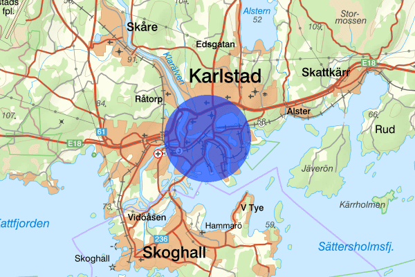 Tormestad 6 oktober 08.41, Arbetsplatsolycka, Karlstad