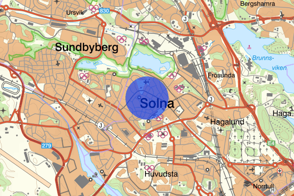 Råsundavägen 8 oktober 06.27, Trafikolycka, personskada, Solna