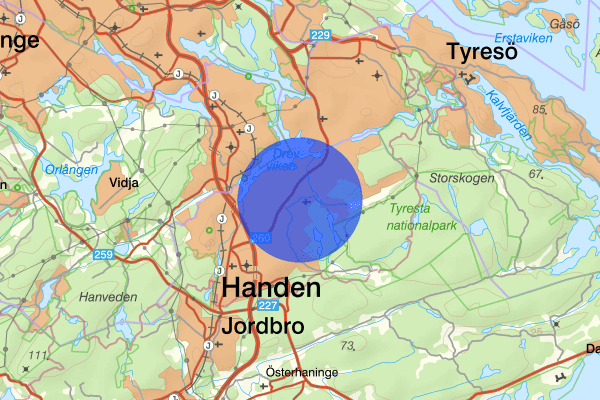 Vendelsö 8 oktober 17.05, Misshandel, Haninge