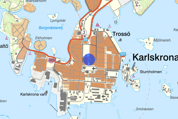 Norra Kungsgatan 9 oktober 10.08, Arbetsplatsolycka, Karlskrona