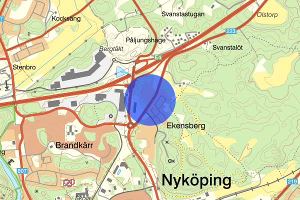 Svärtavägen 9 oktober 15.22, Trafikolycka, Nyköping