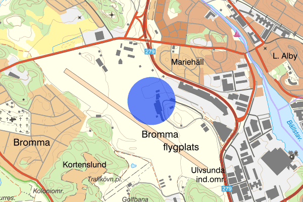Bromma flygplats 10 oktober 10.16, Kontroll, Stockholm