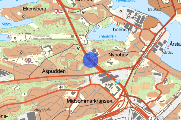 Essingeleden 10 oktober 17.22, Trafikhinder, Stockholm