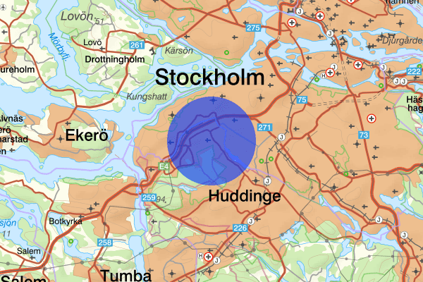 Segeltorp 13 oktober 18.30, Trafikolycka, personskada, Huddinge