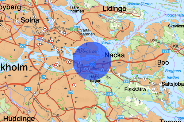 Kvarnholmen 16 oktober 03.21, Misshandel, Nacka