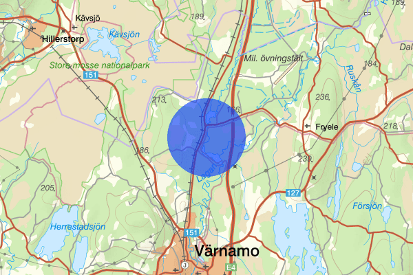 Hörle 18 oktober 09.58, Brand, Värnamo