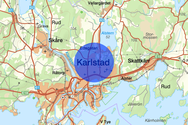Stockfallet 18 oktober 20.43, Försvunnen person, Karlstad