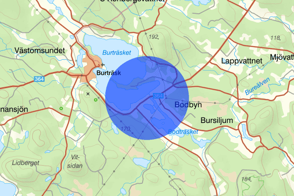 Bodbysund 19 oktober 16.57, Trafikolycka, vilt, Skellefteå