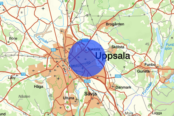 Årsta 19 oktober 22.28, Bråk, Uppsala