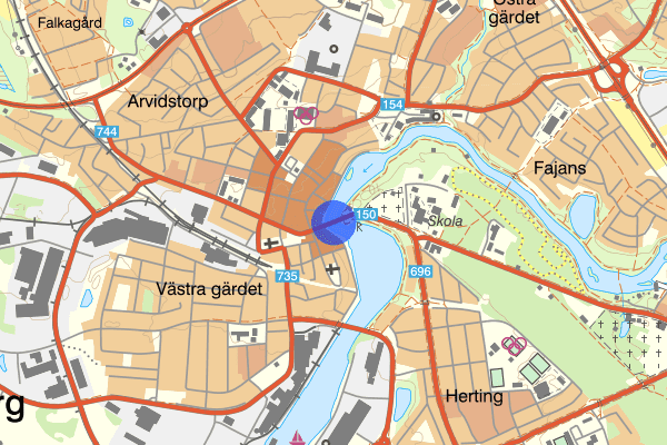 Halmstadvägen 21 oktober 18.52, Trafikolycka, personskada, Falkenberg