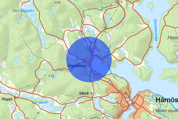 Älandsbro 23 oktober 17.39, Trafikolycka, Härnösand