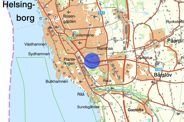 Malmöleden 24 oktober 03.37, Trafikolycka, singel, Helsingborg
