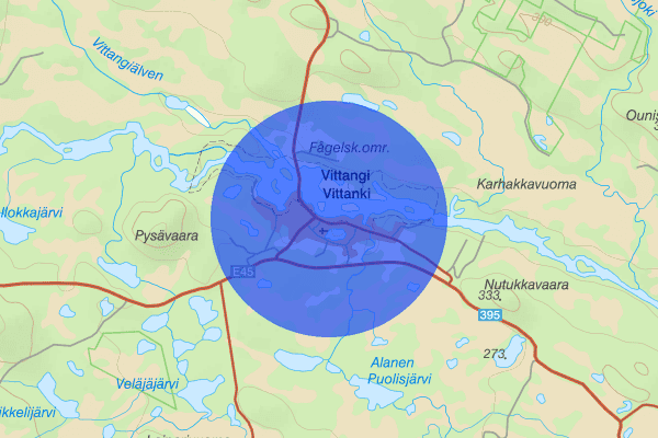 Vittangi 24 oktober 21.38, Försvunnen person, Kiruna