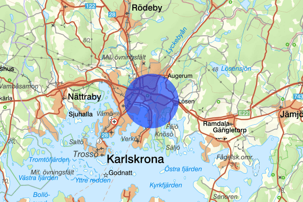 Lyckeby 26 oktober 20.42, Kontroll, Karlskrona